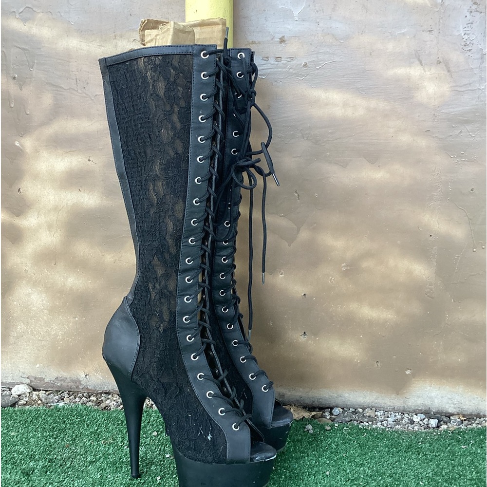 Black Laced Heels